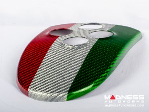 Alfa Romeo 4C Central MTA Control Cover - Carbon Fiber - Italian Theme